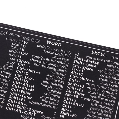 2Pcs Reference Keyboard Shortcut Sticker Adhesive For Windows Laptop Stickers - Afbeelding 5 van 16
