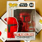 Funko Pop Star Wars Special Edition : Red Chrome The Mandalorian #345 Vinyl MINT
