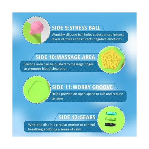 Handschmeichler Dodecagon &#8211;12-seitiger Handschmeichlerwürfel lindert Stress und Angst Anti-Dep - Bild 5 von 9