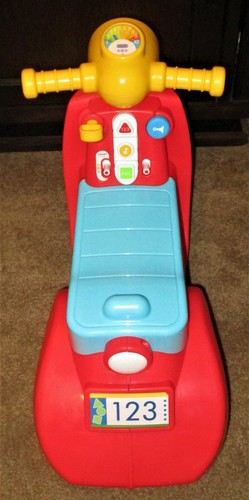 FISHER PRICE INTERACTIVE CHILDS RIDE ON CAR SCOOTER SMART STAGES LAUGH LEARN EC - Picture 3 of 4