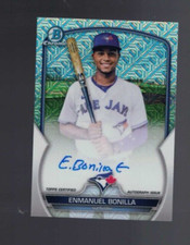 2023 Bowman Chrome Emmanuel Bonilla Mega Box Mojo Refractor Auto Blue Jays (F)