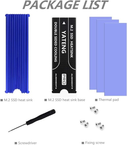 Double-Sided Cooling M.2 Rival Blue Heatsink - Maximum Performance Enhancement - Picture 9 of 9