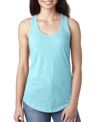 Next Level Ladies' 4 oz. Ideal Racerback Cotton Polyester Tank Top N1533 XS-2XL - Picture 5 of 25