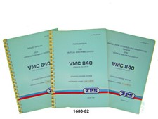 ZPS /TAJMAC Vertical Machining Center VMC840 Op,Serv,Maint,Parts Manual #1680-82