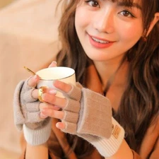 FARAMIGO autumn and winter knitted alpaca gloves ladies outdoor windproof warmth