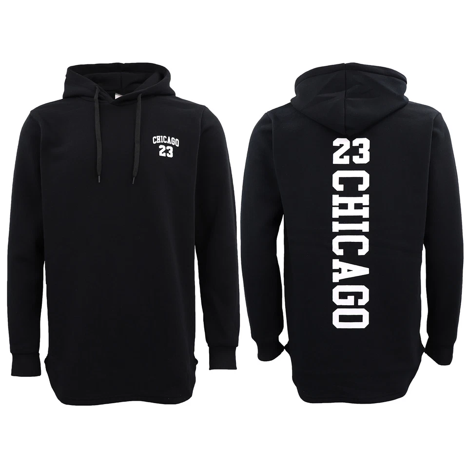 Men's Fleece Pullover Hoodie Jacket Bulls Chicago 23 Sweat Shirt Coat Jersey - image 3 of 4