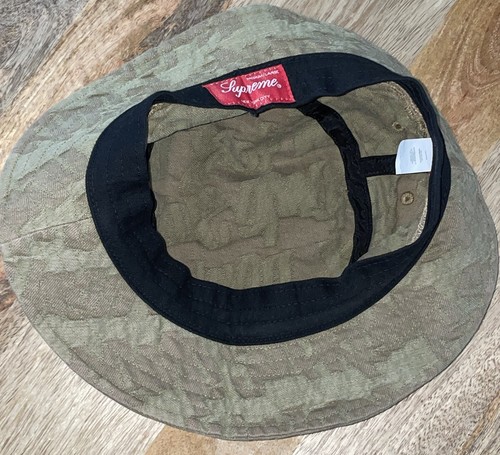 Supreme Fat Tip Jacquard Denim Crusher (Olive) Size M/L Spring Summer 2022 - Picture 8 of 9