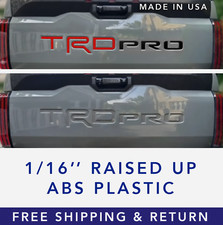 RED BLACK TAILGATE Letters for Toyota Tundra TRD Pro 2022 23 2024 2025 NOT VINIL