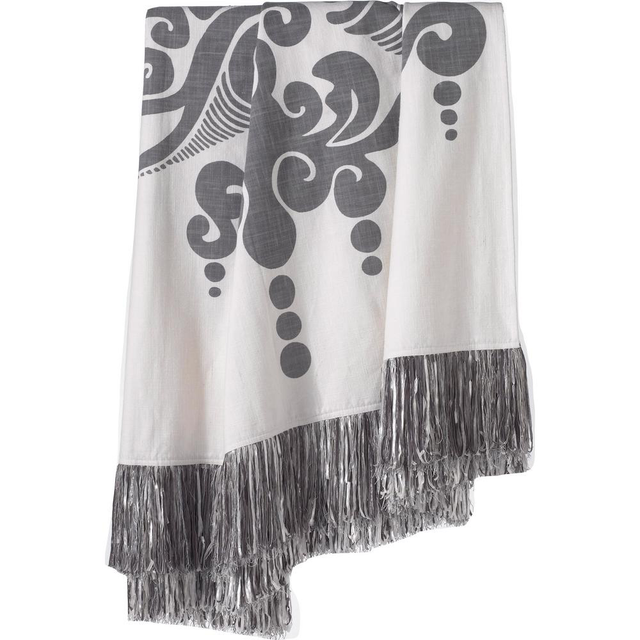 Catalina Ivory Diamond Cotton Throw Blanket - #76J99 ...