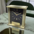 Personalised Stylish Gold Mantel Clock - Engraved Birthday Retirement Gift