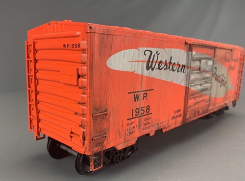 O Scale 2-Rail Weaver Ultra-Line Western Pacific 40’ PS-1 Boxcar #1958 O1884