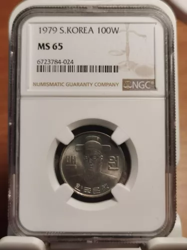 South Korea 100 Won 1979 NGC MS 65 coin UNC