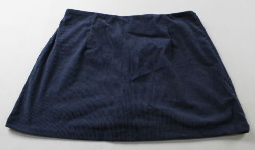 Halara Women's High Waisted 2-In-1 Mini Corduroy Skirt EJ2 Blue Size XL NWT