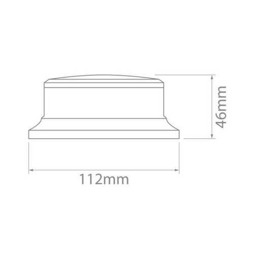 Ionnic LED Beacon Amber Low Profile Alloy Body Waterproof Class 1 LED Beacon x 2 - Picture 5 of 5