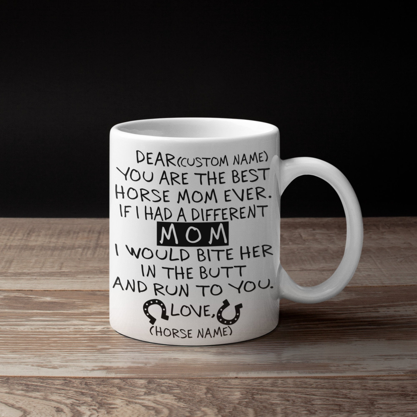 Custom Horse Mom Mug Cute Birthday Gift Formother's Day Gift Personalized Funny