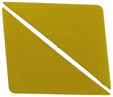 Lot of 2 Yellow Tri-Edge Window Film Tint Installation Tool
