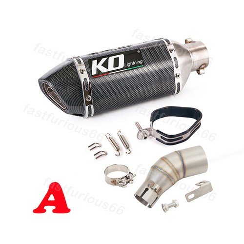 For CF-moto Papio 125 2023 Slip On Exhaust Middle Link Pipe Muffler Tips Escape - Picture 4 of 12