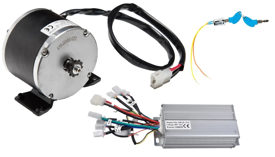 Electric Scooter GoKart Motor Overvolt Kit Currie 48V 900W Base Controller Pedal - Image 2 of 4