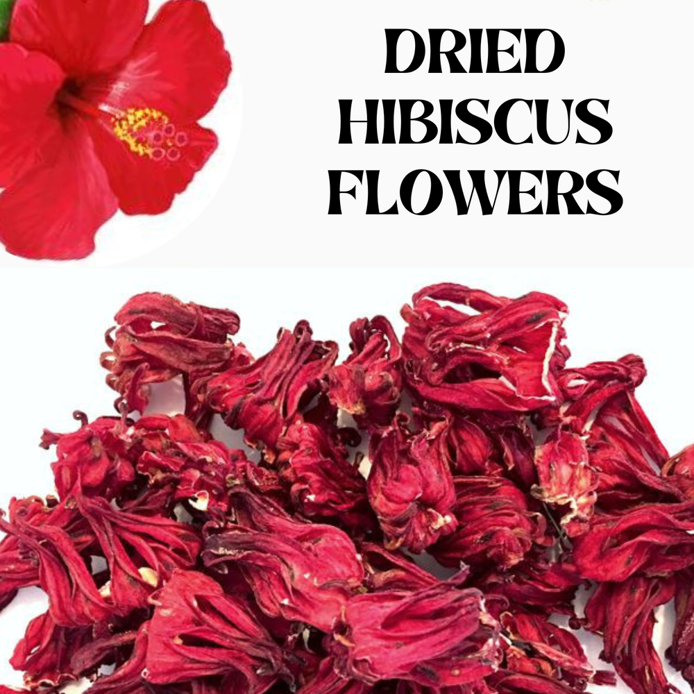 Organic Premium Dried Cut Hibiscus Flowers Jaimaica Herbal Tea Ceylon Natural