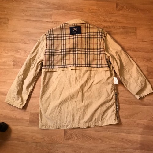 burberry london winter jacket nova chek lightweight windbreaker Men beige 40us M - Picture 7 of 12