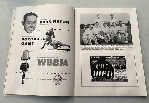 1946 Northwestern vs. Wisconsin Badgers Football Game Program - Picture 4 of 12