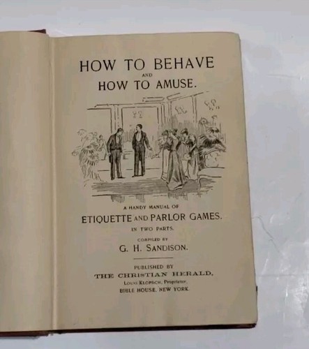 Antique Parlor Amusements and Social Etiquette c1895 Klopsch Christian Herald - Picture 7 of 13