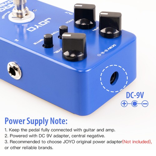 JOYO Overdrive Guitar Pedal High Gain Noise Gate True Bypass for Guitar Bass - Picture 12 of 16