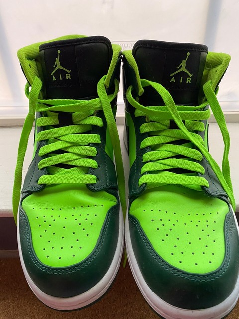 Nike Air Jordan 1 Retro Mens Electric Green Mid Gym Shoes Sz 10 M 554724-330 for sale online | eBay