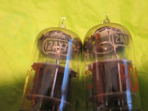 vintage NOS matched pair 1960's RCA tubes 12AY7 for fender marshall gibson tube - Picture 7 of 12