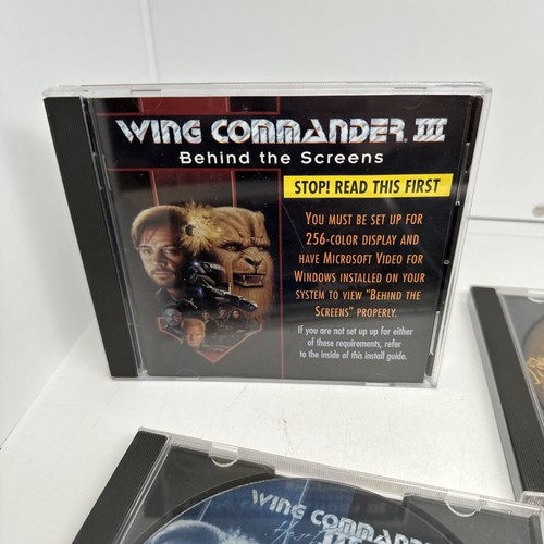 Wing Commander III Heart of the Tiger Origin Interactive Movie 4 Disc Set - Picture 3 of 6