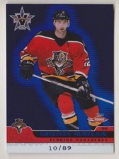 01-02 Pacific Vanguard Christian Huselius /89 Rookie BLUE Panthers 2001