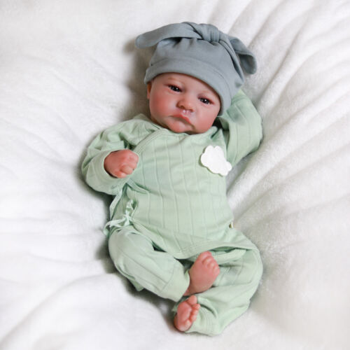 Reborn Baby Doll Realistic Newborn Boy Doll Twins Lifelike Soft Body Babies Gift - Picture 16 of 18