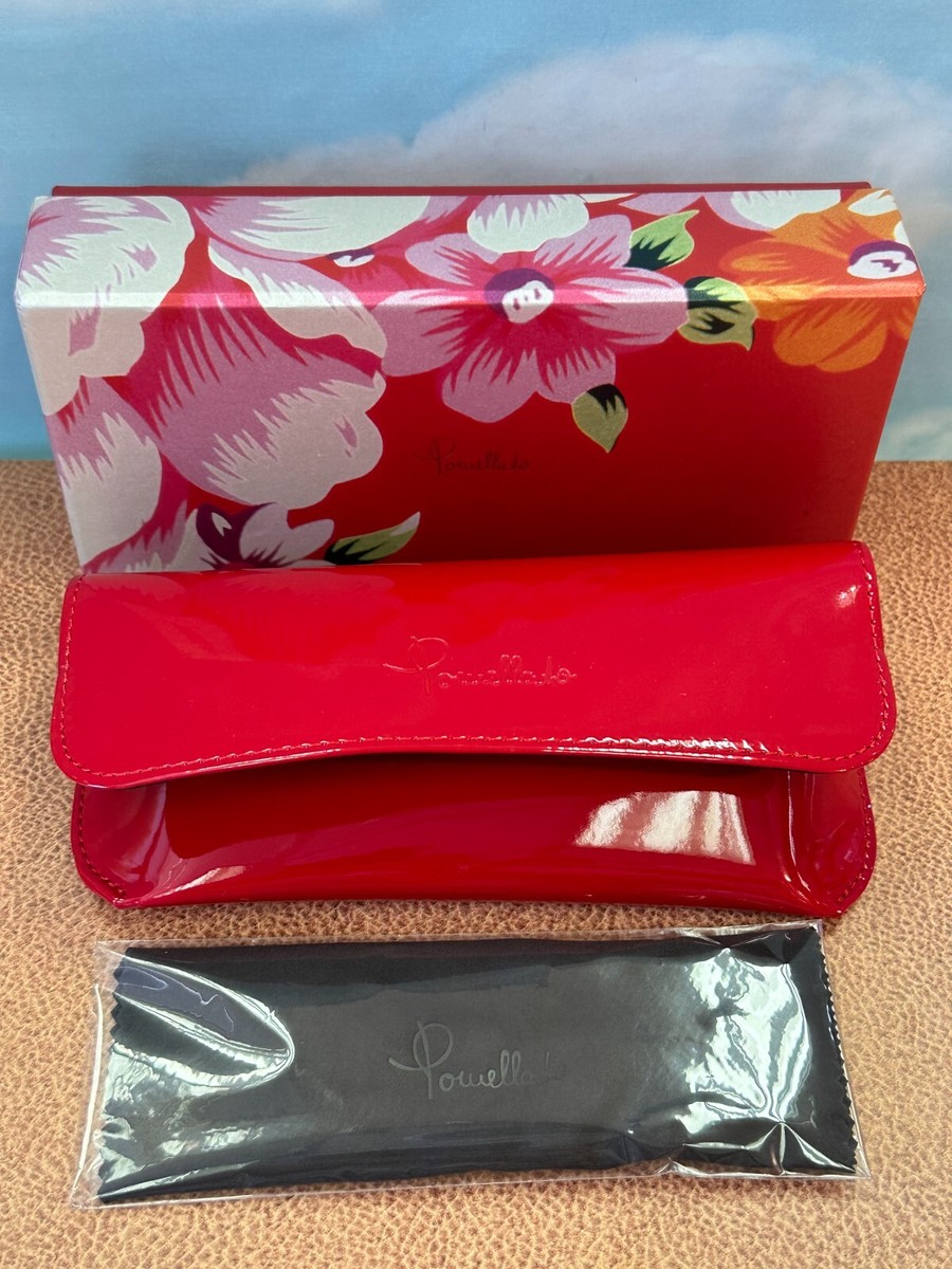 Pomellato Sunglasses Case Set, Faux Red Leather, Floral Red Boxed, Black Cloth Amazon.com: Pomellato Sunglasses Womens Square Beige Beige  main image 2