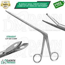 Blakesley Nasal Forceps Straight 3.5mm Cup ENT Rhinology Instrument German Grade