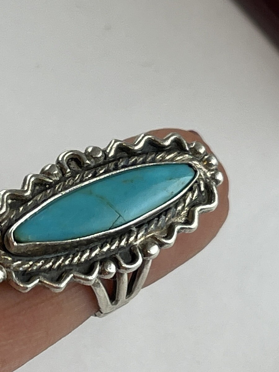 Exceptional Vintage Navajo Native American Jewelry jewelry Turquoise Sterling Silver Gecko Ring Exceptional Vintage Navajo Native American Jewelry jewelry Turquoise Sterling Silver Gecko Ring