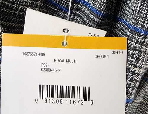 Kasper Plus Size Plaid Pull-On Straight-Leg Pants Women's 3X Royal Multi Pull-On - Picture 12 of 17