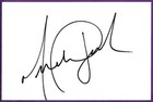 King of Pop Michael Jackson Authentic Large Autograph / Signature on 4 x 6 Card