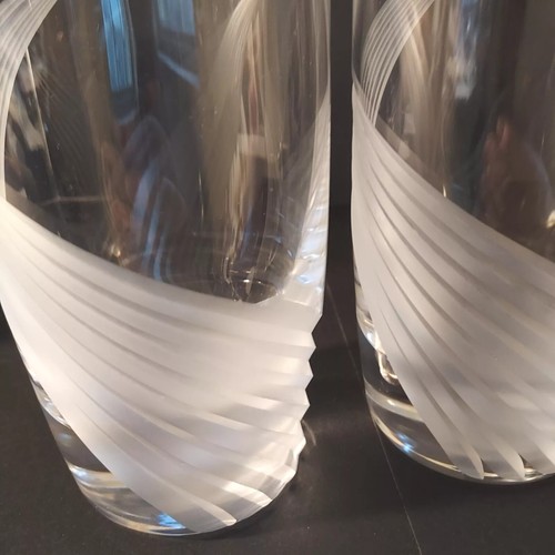 Set of 4 Vintage Lenox Windswept Highball 6" Glasses Tumblers 16oz EUC Barware - Picture 5 of 9