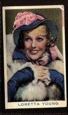 Tobacco Card, Rothmans, BEAUTIES OF THE CINEMA, 1939, Loretta Young