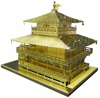 置物 MIRI NEW Metallic Nano 3D Puzzle Gold Series Kinkakuji Japan