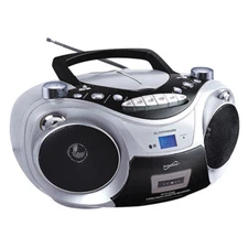 SuperSonic Portable Bluetooth Audio System CD & Cassette Player