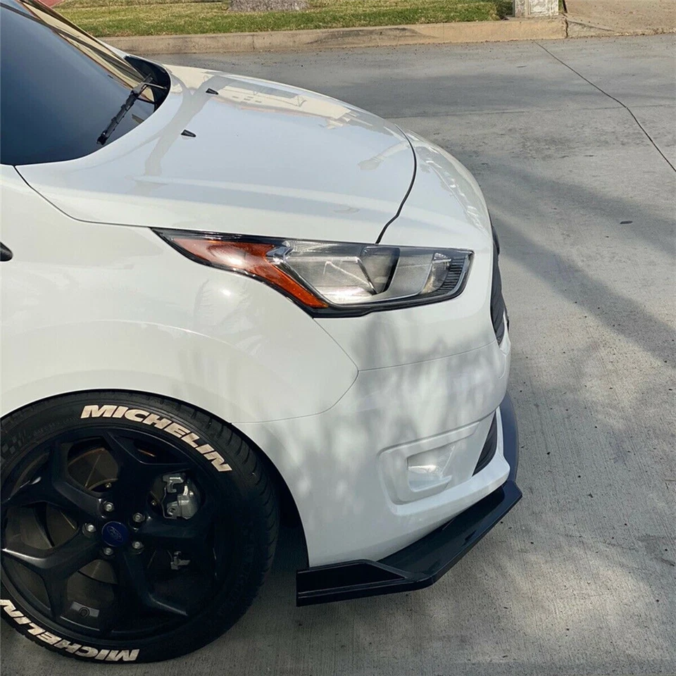 Fit For Kia K900 15-18 Front Bumper Lip Spoiler Splitter Universal 3 PCS Black Foto 4 de 4