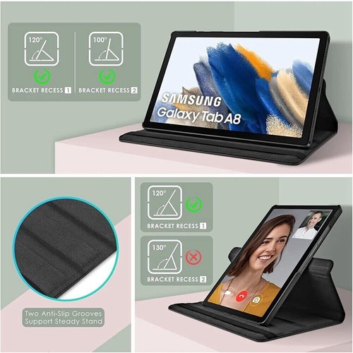 Tablet Case For Samsung Galaxy Tab A8 10.5"2022 Smart Leather Cover 360 Rotating - Picture 6 of 24