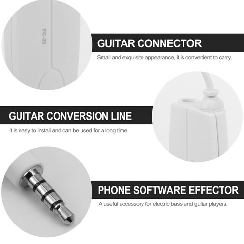 E -Gitarrenbass zum Smartphone -Tablet -Adapter Universal Effector Converter - Bild 5 von 12