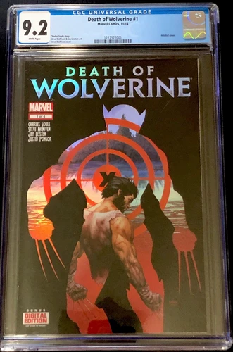 Death of Wolverine #1 - Marvel 2014 - CGC Graded Comic 9.2 NM - Holo Foil Cover