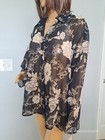 Sheer Pajama Top.  Secret  Treasures,  Size L. Button Front. Sissy Fem CD Trans — photo 6