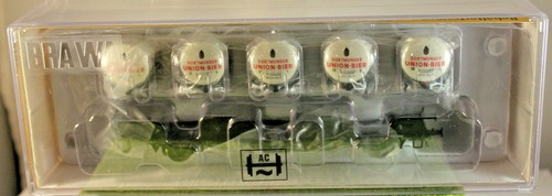 BRAWA 49104 Rail Road Container Car BTmms58 " Dortmunder Union " DB,EP 3, H0, AC - Picture 5 of 5