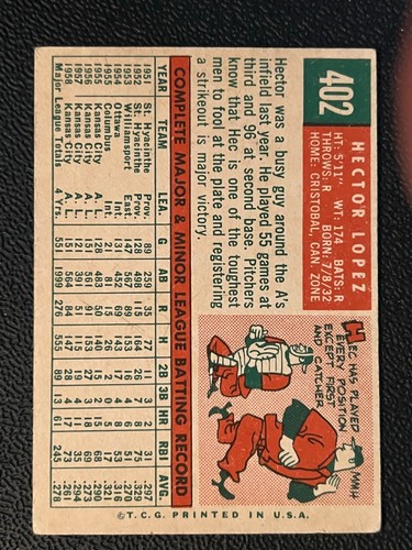 1959 Topps Baseball Singoli - Numeri 400-506 - Scegli la tua carta - Aggiorna il tuo set- - Foto 11 di 501