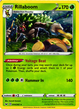 Rillaboom 014/202 Sword & Shield Cosmos Holo Rare Near Mint Pokemon DNA GAMES