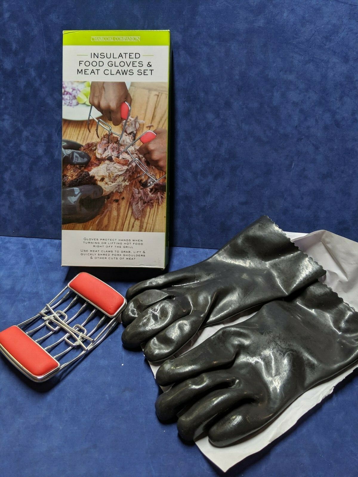 Charcoal Companion Insulated Food Gloves & Meat Claws Set CC7406(loc